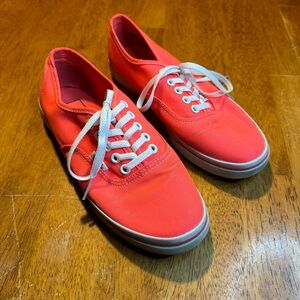 Authentic Vans Neon Pink  Lace Up Shoe Sneakers